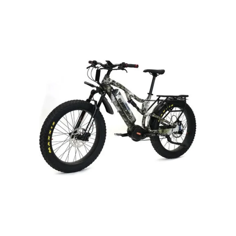 Bakcou Storm Jger Full Suspension Fat Tire Electric Bike Matte Black
