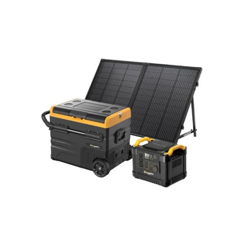 BougeRV Solar Travel Kit with 48QT Refrigerator