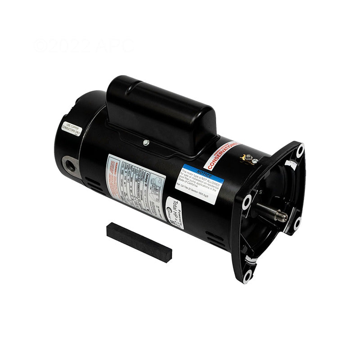 Century Pool Pump Motor Square Flange 1.5HP 1-Speed 230V 48Y Frame | SQ1152