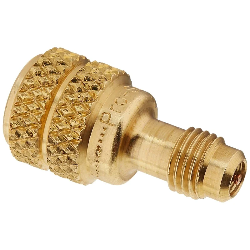 CPS 87-AD87 Low-Side Adapter – 5/16″ (1/2″-20) Female x 1/4″ Male Adapter with Core and Depressor