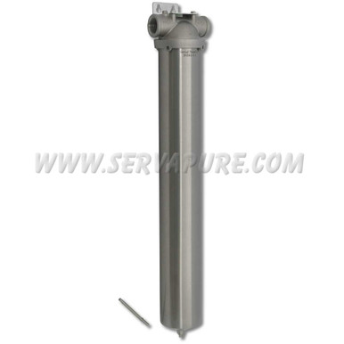 CPF CUR2SS1, 20'' Single Cartridge Industrial Housing, 316 SS