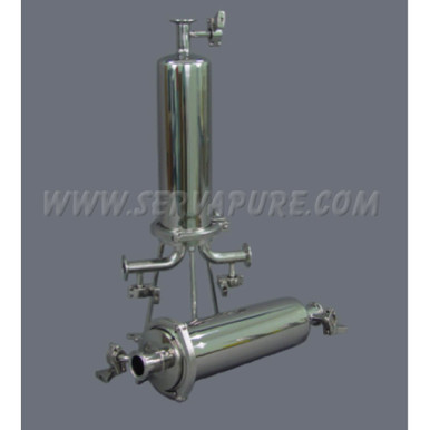CPF CSHI12, 20'' Single Inline Cartridge Sanitary Housing, 316 SS