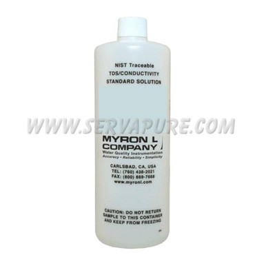 Myron L KCl-180 Conductivity/TDS Standard Solution, Quart Bottle (32 Oz)