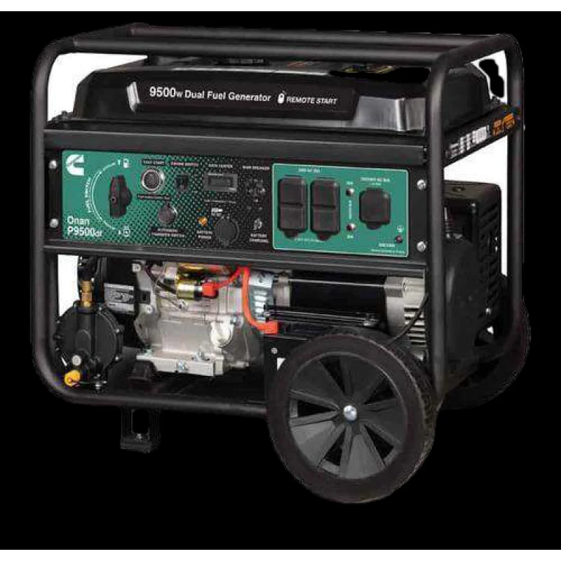 Cummins Onan P9500DF 7500W/9500W Portable Dual Fuel Remote Start Generator