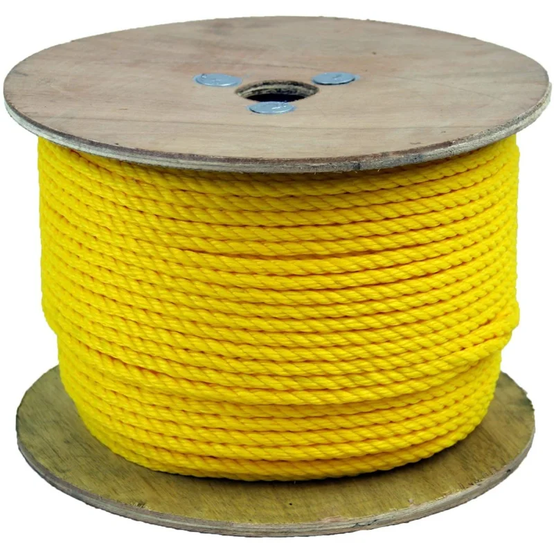 CWC 300055 5/16in Twisted Polypropylene Monofilament Yellow Rope 600ft