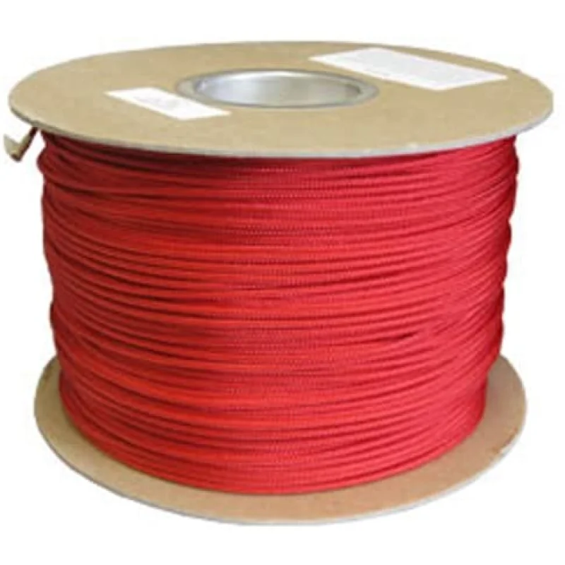 CWC Braided Polyester Longline Fishing Rope, Soft Lay – .110″ x 500 yds, Red