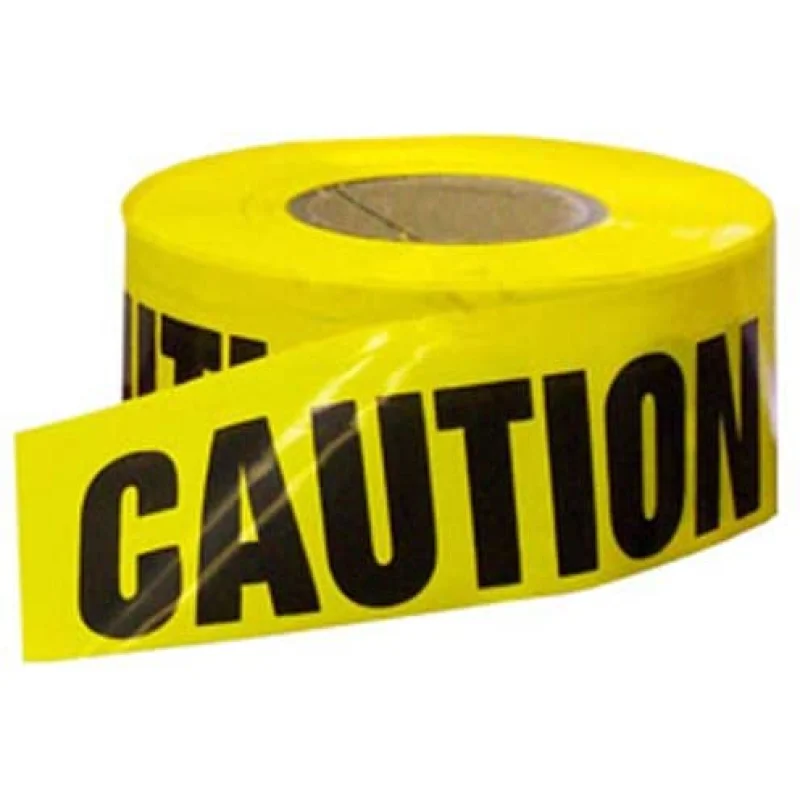 CWC Caution Tape – 2 mil, 3″ x 1000′, Caution Tape (Pack of 10 rolls)