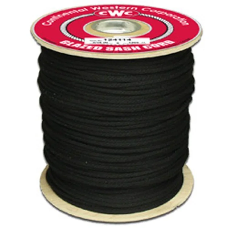 CWC Glazed Sash Cord Black