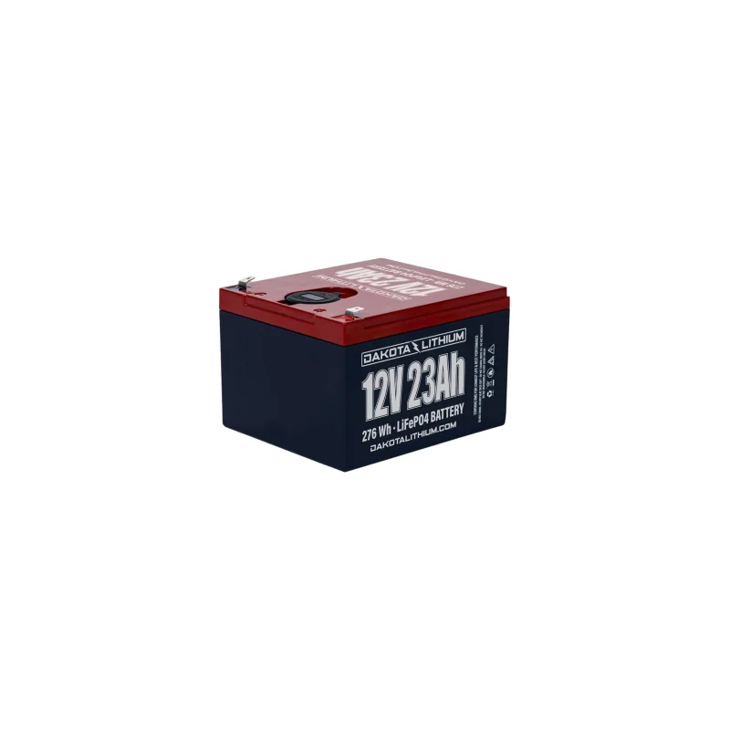 Dakota Lithium 12V 23Ah Battery with Dual USB Ports & Voltmeter