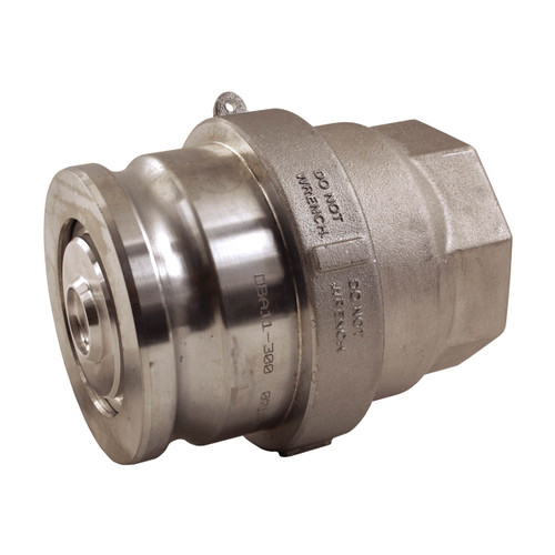 Dixon Bayloc Zinc/Aluminum Dry Disconnect 4 in. Adapter x 3 in. FNPT - FKM Seal