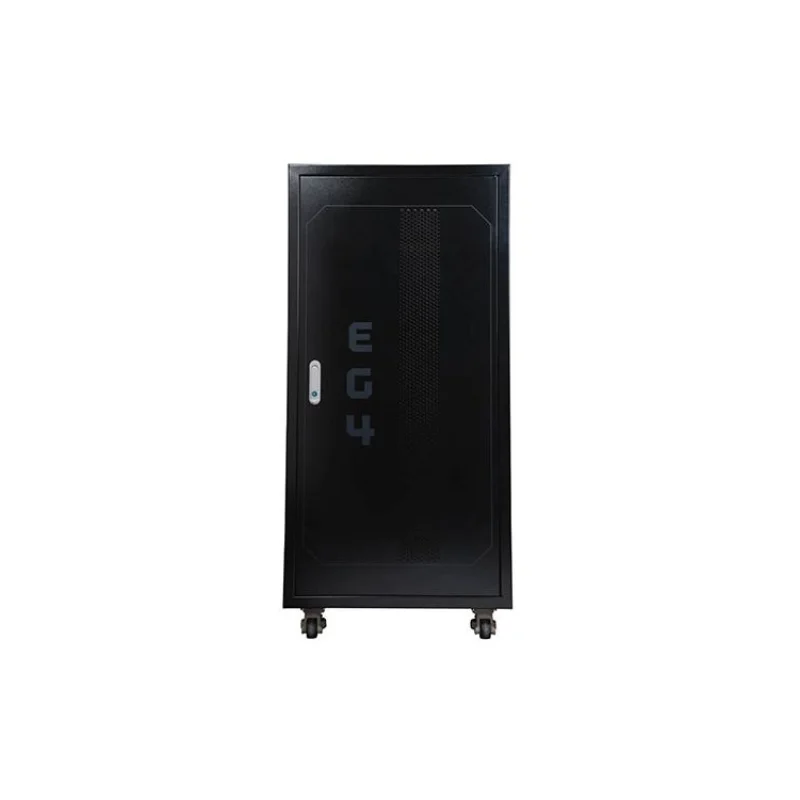 EG4 6 Slot Enclosed Battery Rack w/ Wheels Included