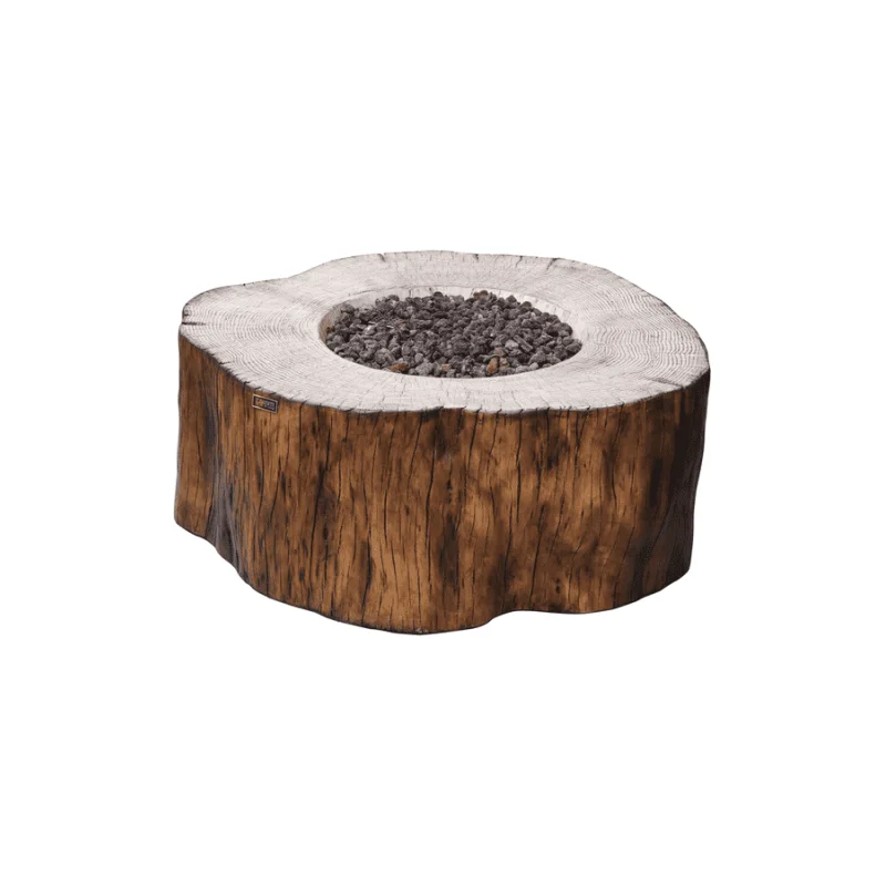 Elementi Manchester Fire Pit – 42 Inch Concrete Fire Table Redwood