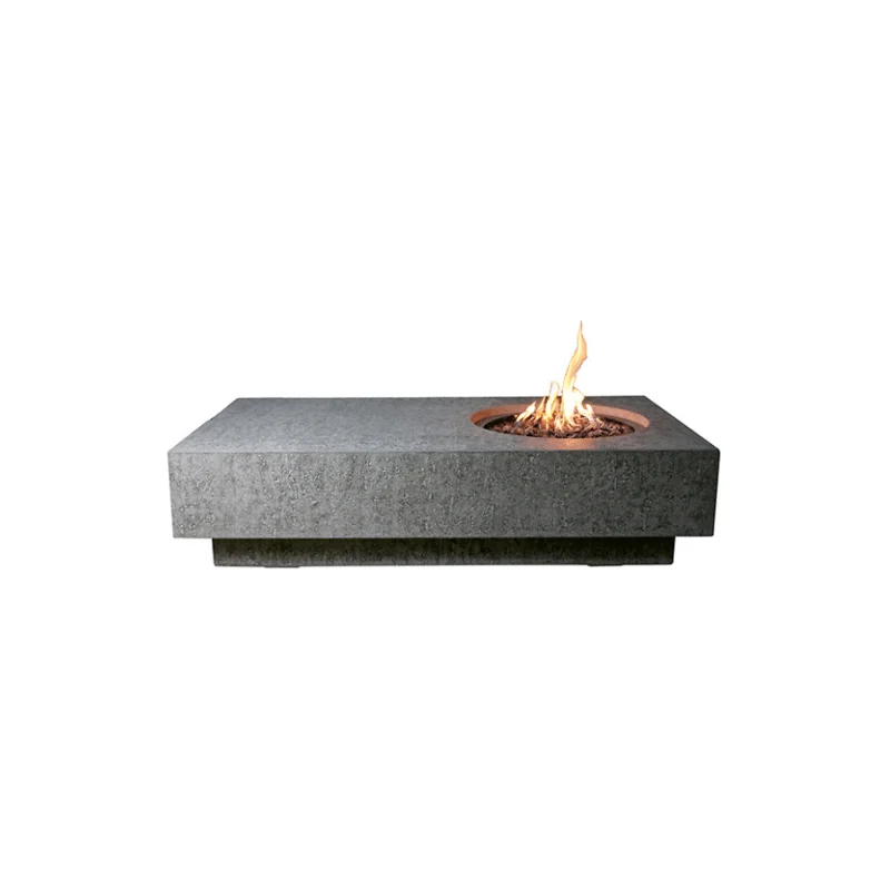 Elementi Metropolis Fire Table OFG104 Light Gray