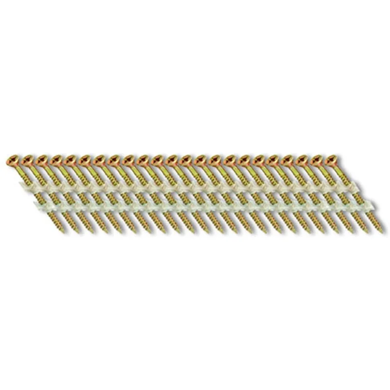Fasco SCPS1013FSEG Scrail FastenerFine Thread 30-33-Degree Plastic Strip Electro-Galvanized Square Drive, 3-Inch x .113-Inch 1000 Per Box