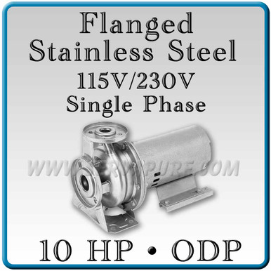 Webtrol FC501100 Flanged Connection Centrifugal Pump, 10 Hp