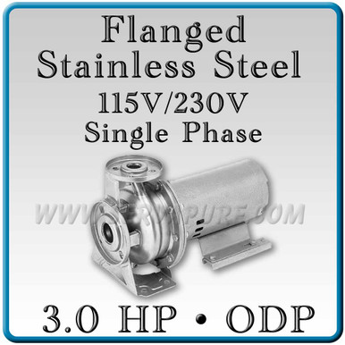 Webtrol FC3230 Flanged Connection Centrifugal Pump, 3 Hp