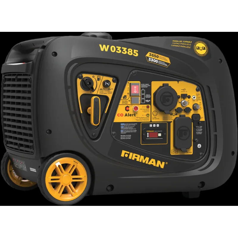 Firman W03385 3300W/3650W Inverter Generator Gas Portable with Electric Start CO Alert