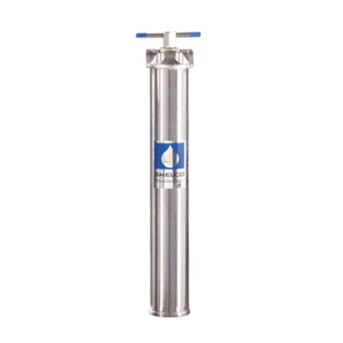 Shelco FOS-804, 20'' 304 Stainless Steel Filter Housing, 1/2'' In/Out