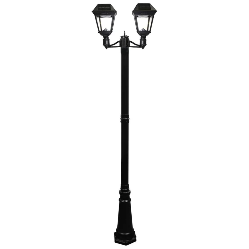 Gama Sonic Imperial III Commercial Solar Double Lamp Post