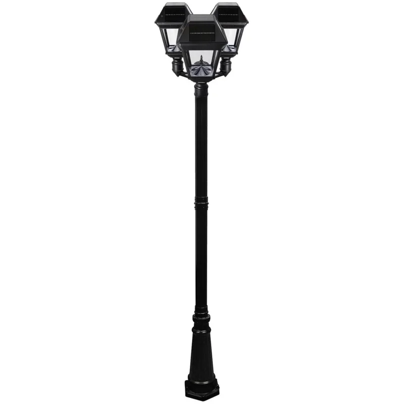 Gama Sonic Imperial III Commercial Solar Triple Lamp Post