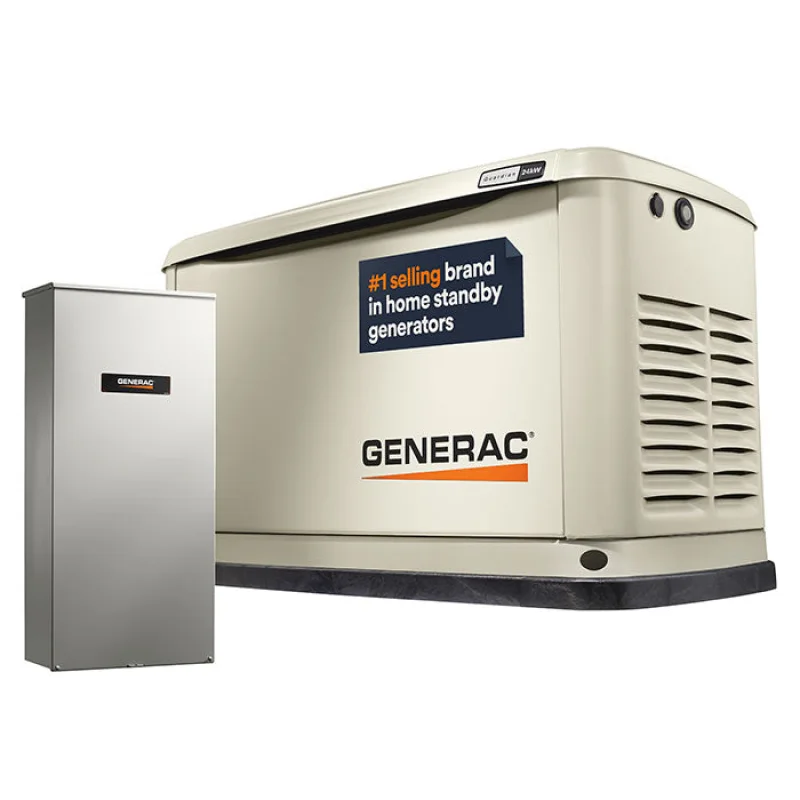 Generac Guardian 7210 24kW Generator w/ 200 Amp Automatic Transfer Switch