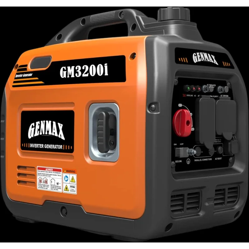GENMAX GM3200i 30 Amp 2800W/3200W Gas Inverter Generator Parallel Ready New