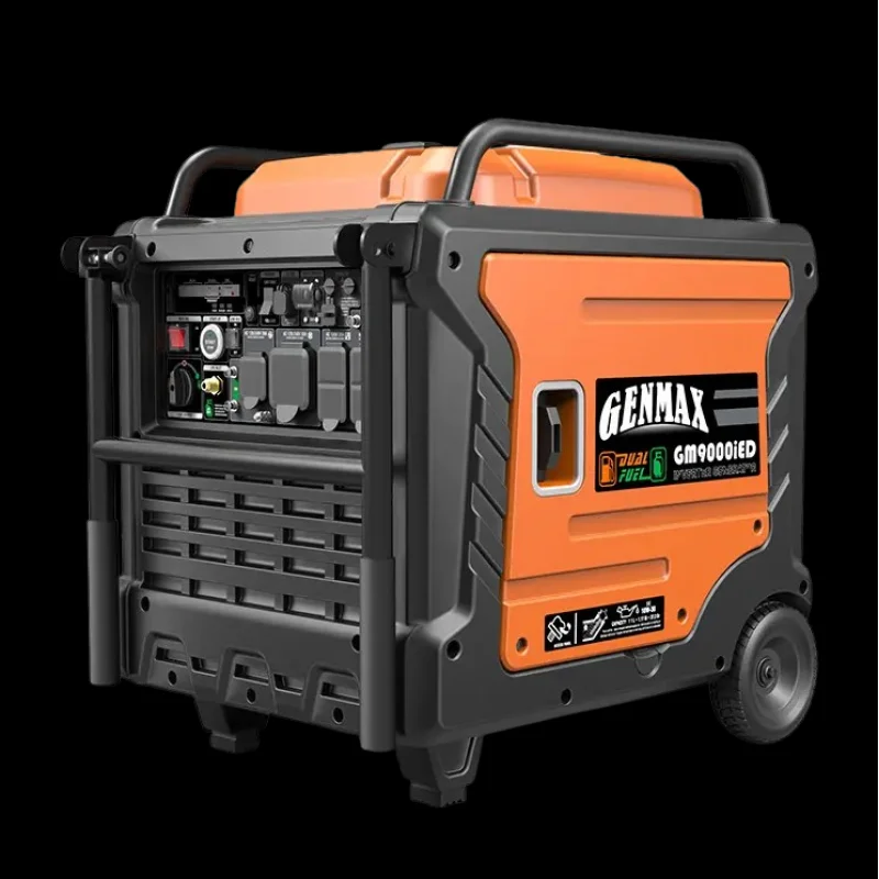 GENMAX GM9000iEDC 50 Amp 7600W/9000W Remote Start Dual Fuel CARB Inverter Generator with CO Detect New