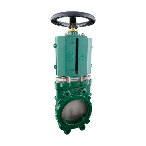 Metaltecnica 4 in. Cast Iron ANSI Flanged Gate Valve w/ Stainless Steel Knife - Hand Wheel