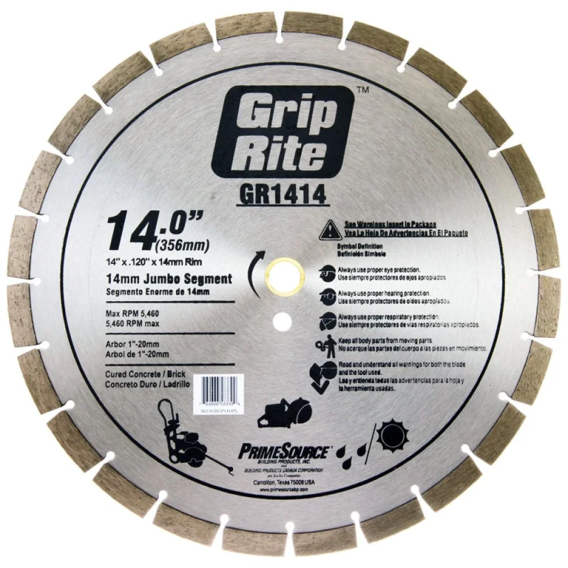 Grip-Rite GR1414 General Purpose 14mm Jumbo Segment, 14-Inch