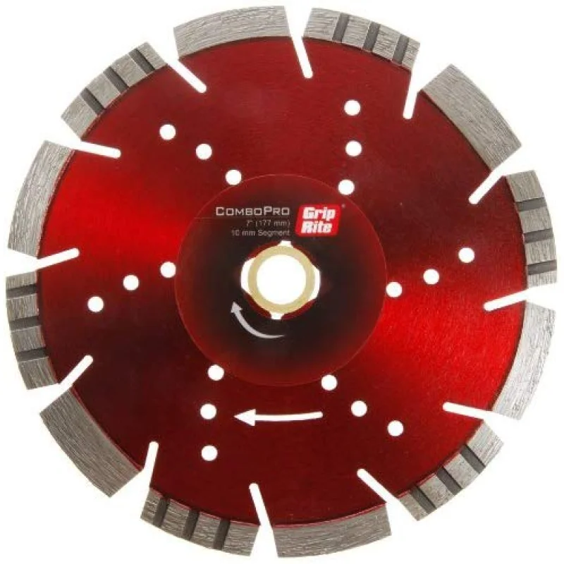 Grip-Rite GRCOMBOP7 7-Inch Combopro Combination Diamond Blade – 10mm Rim