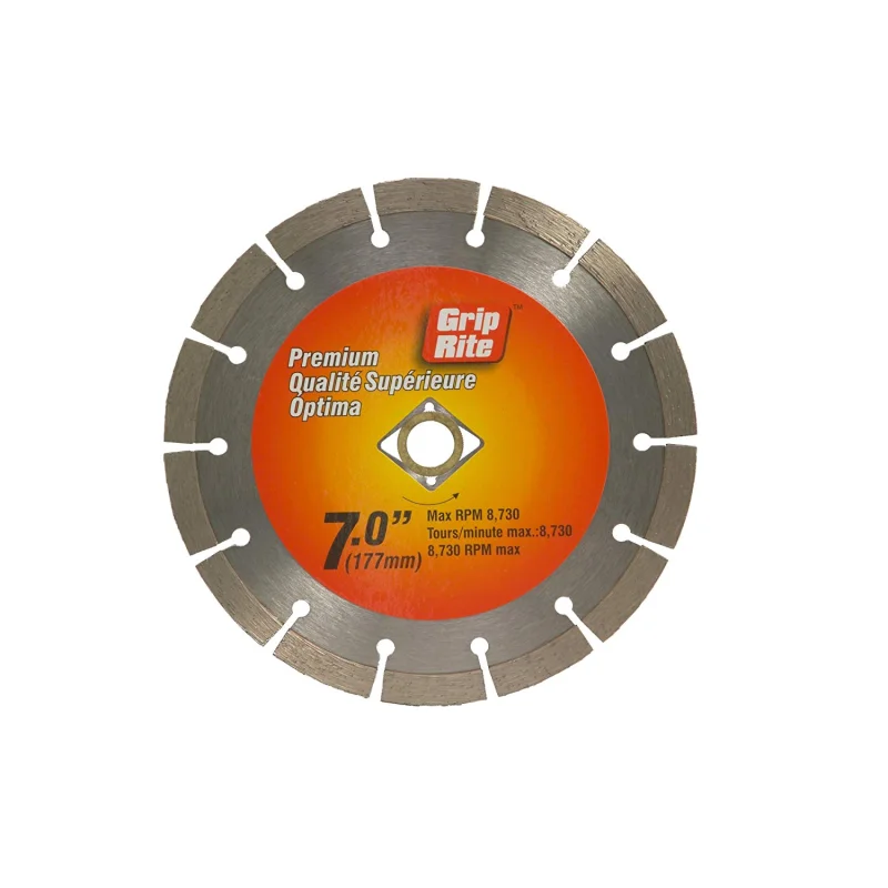 Grip-Rite GRSDB7P 7-Inch Premium Segmented Diamond Blade