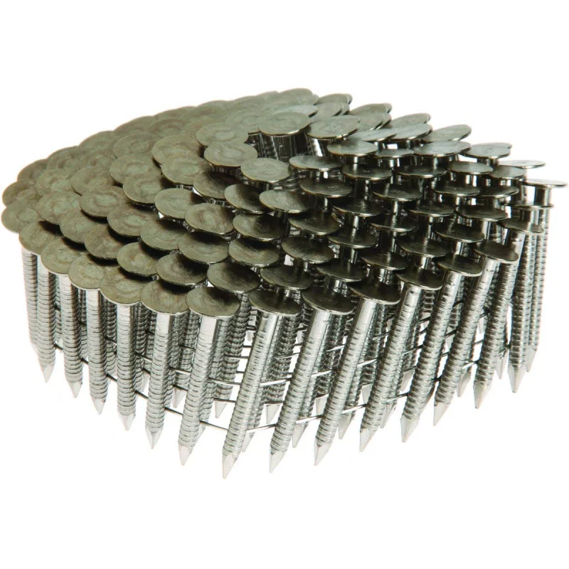 Grip Rite Prime Guard Max MAXC62845 1-Inch Coil Roofing 304 Ring Shank, Stainless Steel, 3600-Pack