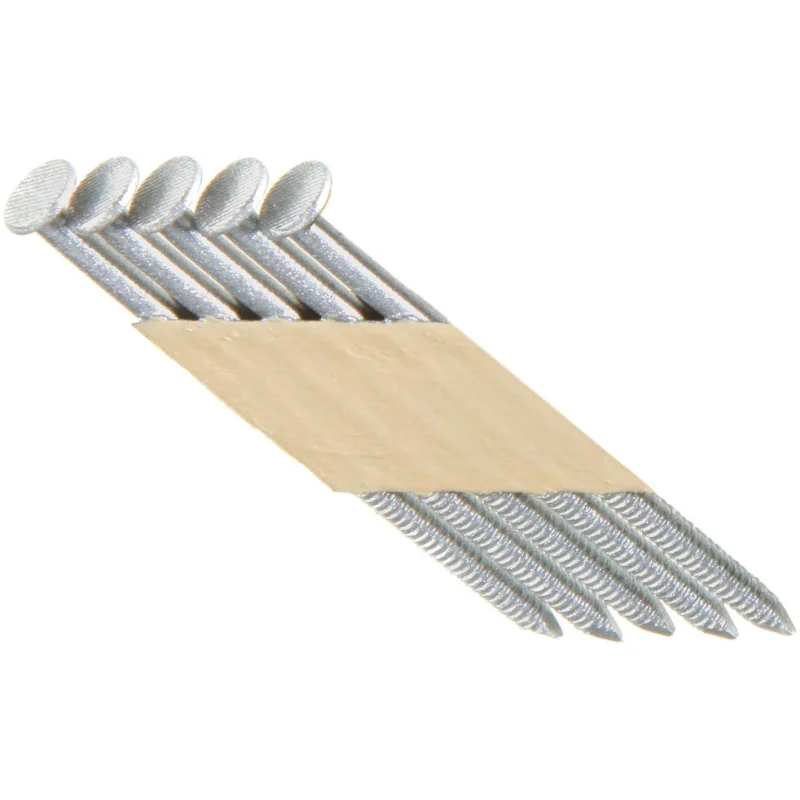 Grip Rite Prime Guard MAXC62908 33-Degree Paper Tape 3-1/4-Inch by .131-Inch Ring Shank Off-Set Round Head, Stainless Steel Nails 1000 Per Box