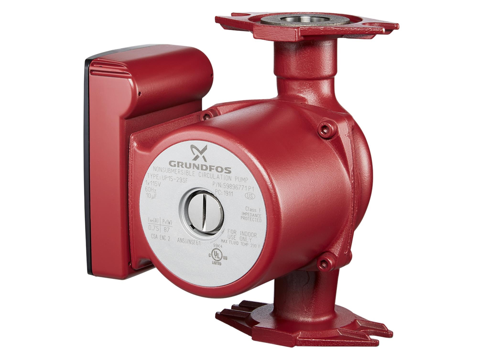 Grundfos 59896124, UP15-18BUC7 Circulator Pump 1/25hp 115V