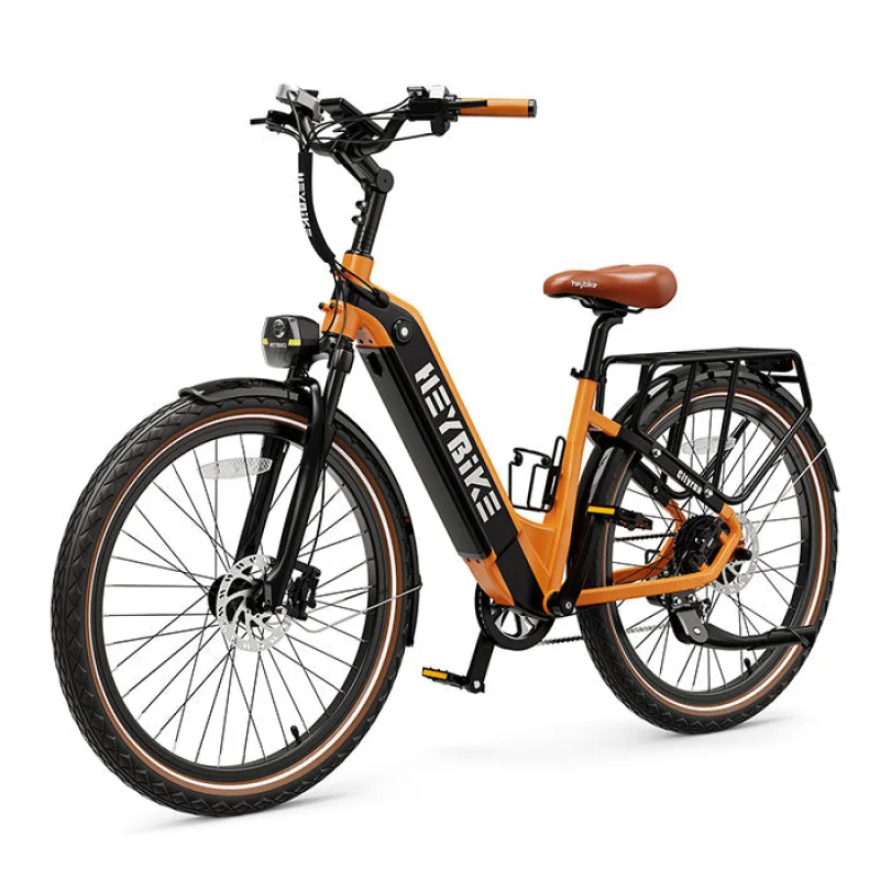 Heybike Cityrun Electric Bike Honey Orange
