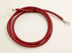 Genie Lift Part # 62489GT - CABLE ASSY,#4 RED, 60", EA