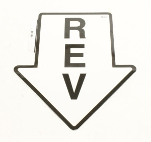 Genie Lift Part # 45404GT - DECAL,REVERSE ARROW, EA