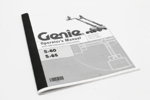 Genie Lift Part # 43648GT - MANUAL,OPERATORS,S60/S65,2ND**, EA