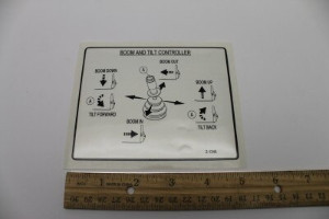 Genie Lift Part # 2-1346GT - DECAL, 4WAY CONTROLLER, EA