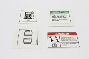 Genie Lift Part # 122886GT - DECAL KIT, WORDS, SERVICE, S40/45, EA