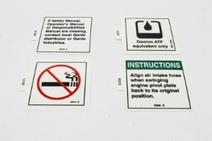 Genie Lift Part # 46229GT - DECAL KIT,INSTRUCT,Z-60 DIESEL, EA
