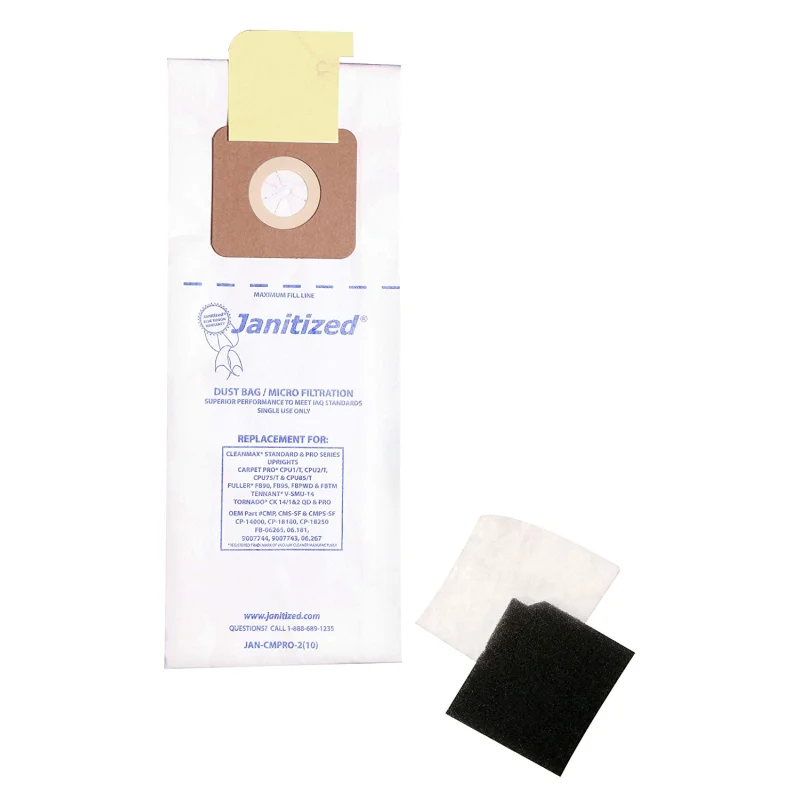 Janitized JAN-CMPRO-Paper Premium Replacement Commercial Vacuum Bag