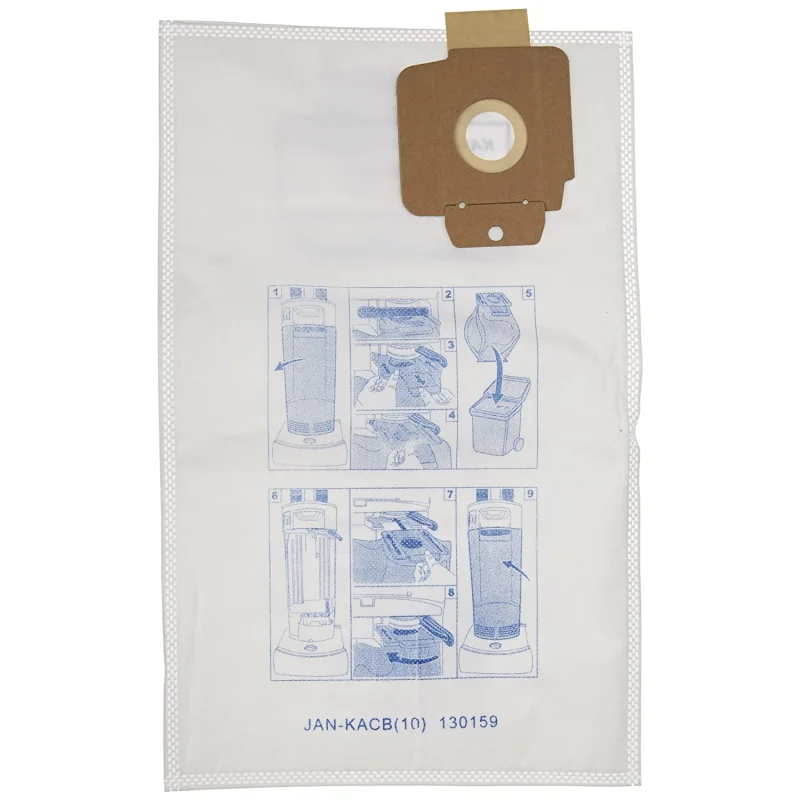 Janitized JAN-KACB(10) Premium Replacement Commercial Vacuum Paper Bag for Karcher/Tornado Models: CV30/1 & CV38/1CleanBreeze Vacuum Cleaners (10-10 Packs)