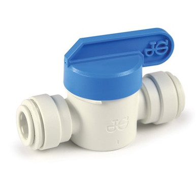 John Guest Ball Valve, 3/8" Straight, PPSV-041414-W