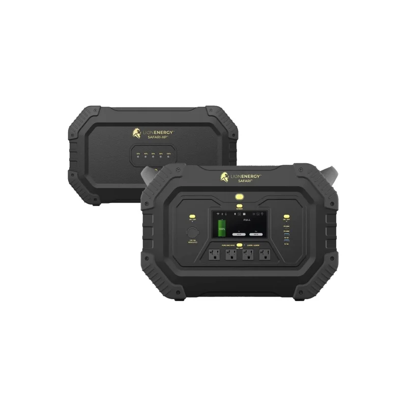 Lion Energy Safari+XP – Portable Power Station Bundle
