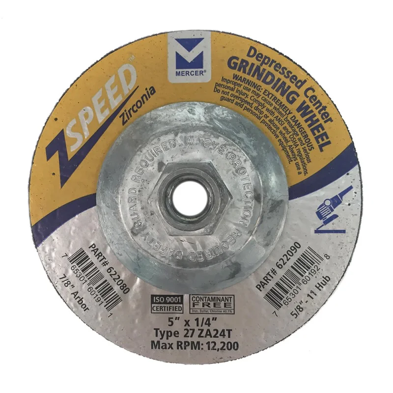 Mercer Industries 622060 Zspeed Zirconia Grinding Wheel,