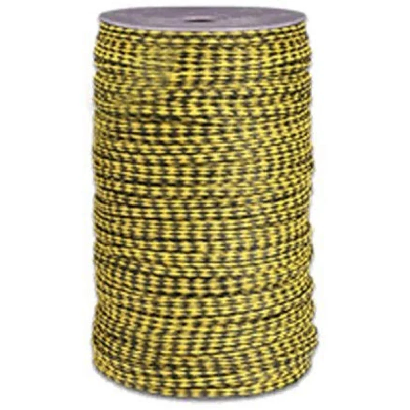 MFP Braided Cord – Size #8, 1/4″ x 1000 ft, Yellow w/blk Tracer