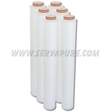 MilliporeSigma CR0502006, Polygard CR Cartridge Filter 20 in. 5.0 µm Code 0 Silicone, 6 Pack