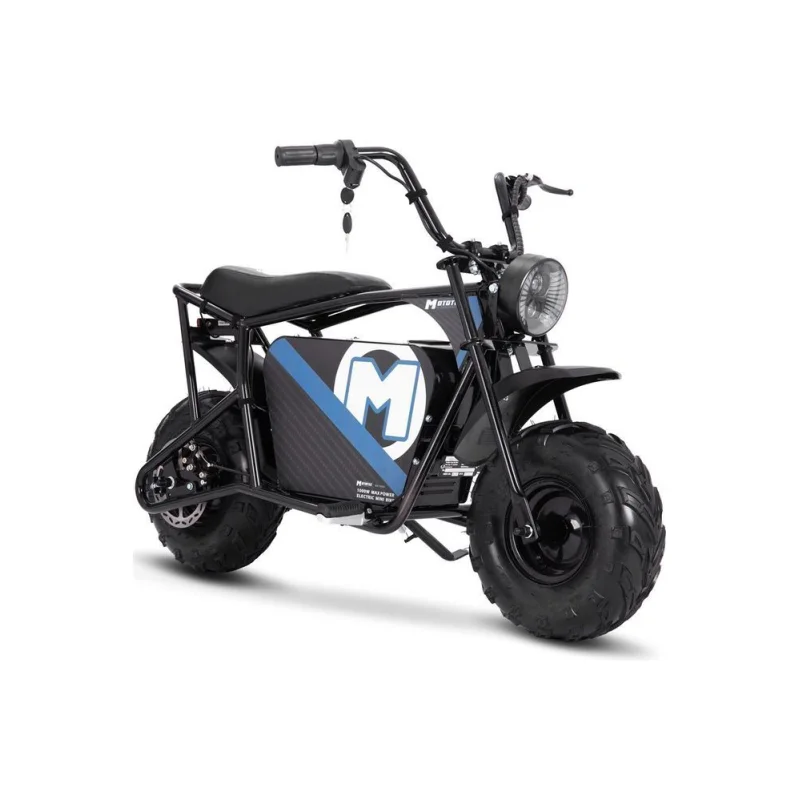 MotoTec 48v 1000w Electric Powered Mini Bike Black