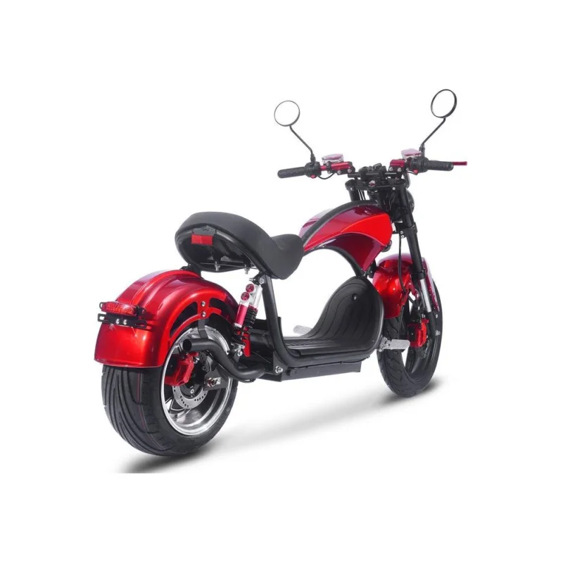MotoTec Raven 60v 30ah 2500w Lithium Electric Scooter Red